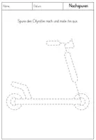 Vorschau - Arbeitsblätter - Graphomotorik / Schwungübungen - Transportmittel - Vorschule / 1. Klasse - Seite 3