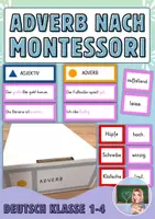 Vorschau - Fördermaterial/Inklusion - Adverb nach Montessori - Deckblatt