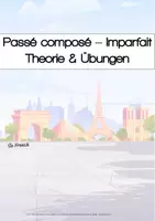Vorschau - Arbeitsblätter - Französisch: passé composé + imparfait (A2) - Deckblatt