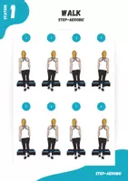 Vorschau - Stationenlernen - Step-Aerobic ⎮ Grundschritte Anfänger - Stationskarten - Seite 1