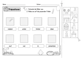 anteprima - Esercizi - Deutsch/DaZ - Ostern Präpositionen - Arbeitsblätter, Sprachförderung, Stationen, Freiarbeit (Esercizi: “Pasqua – Preposizioni”) - Pagina 2