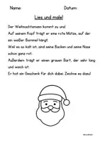 Vorschau - Arbeitsblätter - weihnachtliches Lesen und Malen - Seite 3
