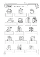 anteprima - Esercizi - Deutsch/DaZ - Winter - Arbeitsblätter - Sprachförderung, Stationen, Freiarbeit (Esercizi: "Inverno") - Pagina 2