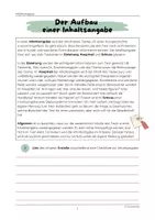 Vorschau - Arbeitsblätter - Der Aufbau einer Inhaltsangabe - Seite 2