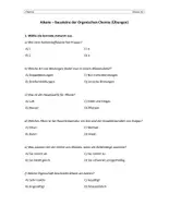 Vorschau - Arbeitsblätter - Arbeitsblatt: Alkane - Bausteine der Organischen Chemie (Übungen) - Seite 2