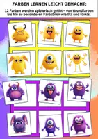 Vorschau - Bildkarten - Farben lernen mit Spaß – Lustiges Monster-Legespiel zum Sortieren, Zuordnen und Entdecken - Seite 1