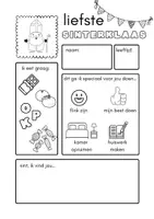 Voorbeeld - brief voor sinterklaas - Voorblad