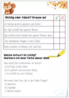 Vorschau - Arbeitsblätter - Leseverständnistext Tiere im Winter + Aufgaben - Seite 2