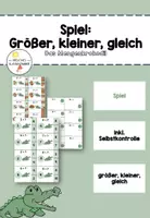 Vorschau - Spiele - Die kleine Eins und das Mengenkrokodil: Spiel - Deckblatt