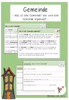Vorschau - Arbeitsblätter - Infotexte - Bedeutung und Organisation einer Gemeinde - Deckblatt