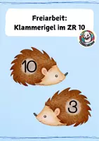 Vorschau - Fördermaterial/Inklusion - Klammerigel - Klammerkarten im ZR bis 10 - Deckblatt