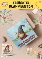 Vorschau - Mal- und Bastelvorlagen - Karten für Teebeutel Gnome Weihnachten Klasse 1 bis 8 - Seite 2