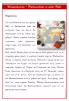 Vorschau - Arbeitsblätter - Weihnachten in aller Welt WISSENSKARTEI & MINIBUCH Klasse 3-6 (Weihnachten in anderen Ländern weltweit) - Seite 1