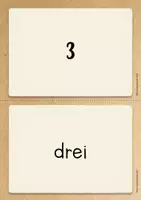 Vorschau - Fördermaterial/Inklusion - Wort- und Zahlenkarten 1-12 DaZ - Seite 3