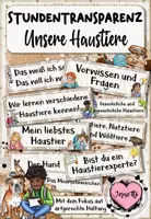 Vorschau - Unterrichtsreihen - Haustiere: Stundentransparenz (mit zusätzlichen Blankos) - Deckblatt