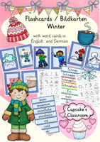 anteprima - Flashcard - Englisch/Deutsch/DaZ- Winter - Bildkarten/ flashcards, Jahreszeiten - Pagina di copertina
