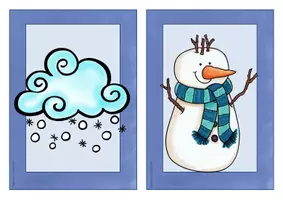 anteprima - Flashcard - Englisch/Deutsch/DaZ- Winter - Bildkarten/ flashcards, Jahreszeiten - Pagina 1