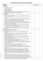 Vorschau - Arbeitsblätter - Streuselschnecke-Checkliste - Deckblatt