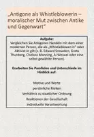 Vorschau - Stundenentwürfe - Antigone als Whistleblowerin – Gewissen gegen Gesetz - Seite 3