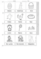 anteprima - Esercizi - Deutsch/DaZ - Ostern- Miniwörterbuch (Leporello), Sprachförderung, Freiarbeit (Mini dizionario “Pasqua”) - Pagina 2