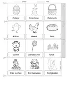 anteprima - Esercizi - Deutsch/DaZ - Ostern- Miniwörterbuch (Leporello), Sprachförderung, Freiarbeit (Mini dizionario “Pasqua”) - Pagina 3