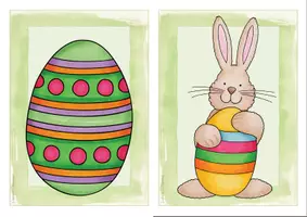 anteprima - Flashcard - Englisch/Deutsch/DaZ - Easter/ Ostern - flashcards/ Bildkarten, mit Wortkarten - Pagina 1