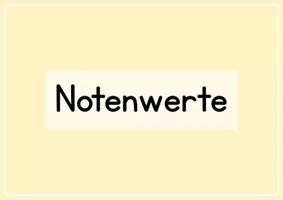 Vorschau - Poster - Notenwerte, Pausenwerte, Notenschlüssel, Vorzeichen farbig - Seite 1
