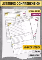 Vorschau - Unterrichtsreihen - Listening Comprehension - BetterBuns - Deckblatt