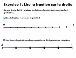 Aperçu - Apprentissages en autonomie - Fractions et décimaux sur la droite numérique - Page 1