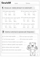 Vorschau - Arbeitsblätter - Größen und Einheiten - Gewicht (Mathe Arbeitsblätter Klasse 5 & Klasse 6) - Seite 3