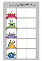 Vorschau - Arbeitsblätter - Silbenlesen-Spiel "Fabelhafte Monsternamen", Förderung Leseflüssigkeit, 3-fach-differenziert. - Seite 3
