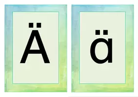 anteprima - Flashcard - Buchstabe Umlaut "Ä" Einführung Bildkarten, Wortkarten, Alphabetisierung, DaZ, Deutsch (Carte illustrate e con parole per Ä/ä) - Pagina 1