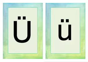 anteprima - Flashcard - Buchstabe Umlaut "Ü" Einführung Bildkarten, Wortkarten, Alphabetisierung, DaZ, Deutsch (Carte illustrate e con parole per Ü/ü) - Pagina 1