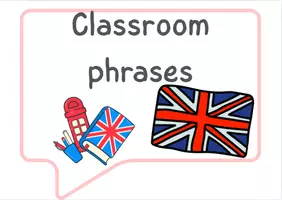 Vorschau - Poster - Useful Classroom phrases – visuelle Karten für den Englischunterricht Poster & Flashcards für Classroom English (Klasse 5–8) - Deckblatt