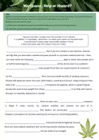 Vorschau - Arbeitsblätter - Argumentative Writing - Marijuana: Help or Hazard? - Seite 1