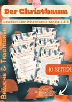 Vorschau - Unterrichtsreihen - Der Weihnachtsbaum – Wie die Tanne zum Christbaum wurde – Leseverständnis & Weihnachtsbaumquiz - Deckblatt