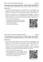 Vorschau - Arbeitsblätter - Internationale Organisationen — Was leisten sie? (NATO/UNO) - Deckblatt