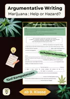 Vorschau - Arbeitsblätter - Argumentative Writing - Marijuana: Help or Hazard? - Deckblatt