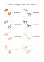 Vorschau - Arbeitsblätter - DaZ/DaF: Wortschatz Tiere auf dem Bauernhof - Seite 3