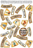 Vorschau - Aufgabenkarten - Legekreis "Was machen die Kinder im Herbst?" DaZ / DaF / Deutsch - Seite 1