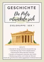 Vorschau - Arbeitsblätter - Die Polis entwickeln sich; Entstehung von Polis - Deckblatt
