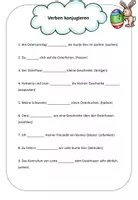 Vorschau - Arbeitsblätter - Materialpaket DaZ Verben konjugieren - Deckblatt