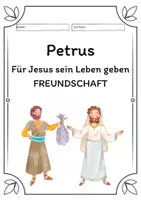 Vorschau - Arbeitsblätter - Petrus - Für Jesus sein Leben geben - Freundschaft - Seite 1