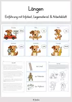 Vorschau - Arbeitsblätter - Längenmaße einführen (Infotext, Poster & Arbeitsblatt) - Deckblatt