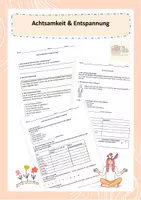 Vorschau - Arbeitsblätter - Achtsamkeit und Entspannung im Unterricht - Deckblatt