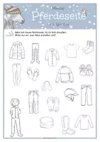 Vorschau - Arbeitsblätter - Mein Pferdetagebuch: Meine Pferdeseite im Winter - Seite 2