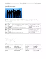 Vorschau - Arbeitsblätter - Describir a personas – Material didáctico - Deckblatt