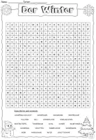 Vorschau - Arbeitsblätter - Suchsel / Suchspiel "Der Winter" DaZ / DaF / Deutsch - Seite 2