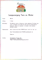 Vorschau - Arbeitsblätter - Lesespaziergang Tiere im Winter – Bewegtes Lesetraining zur Wiederholung der Winterstrategien (Sachunterricht / Deutsch) - Seite 1