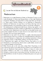 Vorschau - Arbeitsblätter - Steckbrief Niedersachsen - Infotext mit Vorlage + Lösungen - Seite 3